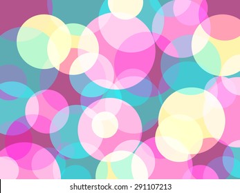 Abstract retro colors circles background