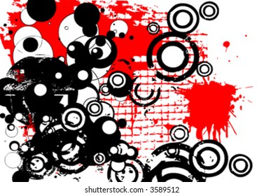 abstract retro design vector