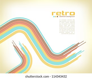 abstract retro disco background - vector.