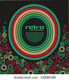 abstract retro disco background - vector.