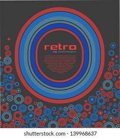 abstract retro disco background - vector.