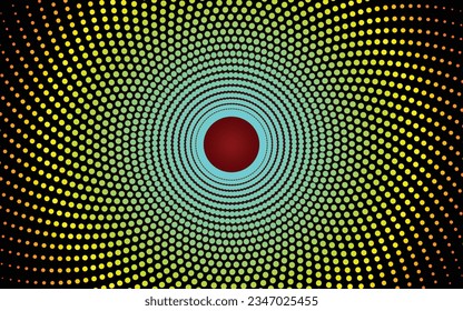 Resumen de fondo de pantalla de semitono retro, ilustración de arte vectorial