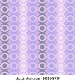 Abstract retro dotted flat seamless pattern with geometric garlands. Timeless simple vector pattern for textile, prints, fabric, wallpaper, wrapping paper, web etc.