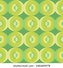 Abstract retro dotted flat seamless pattern with geometric garlands. Timeless simple vector pattern for textile, prints, fabric, wallpaper, wrapping paper, web etc.