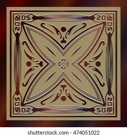 abstract retro elements of geometric shapes and lines vector for design in the frame
