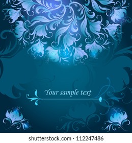 Abstract retro floral background. Vector eps 10.