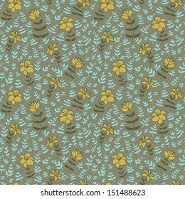 Abstract retro floral pattern