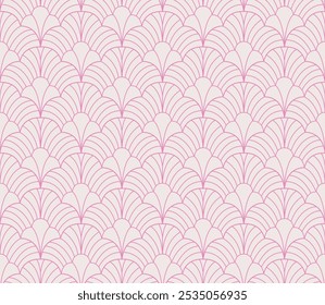 Abstract retro floral seamless pattern. Vector vintage flower art deco texture. Geometric minimalist background.
