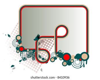 abstract retro frames just drop text or design inside,easy to change colours