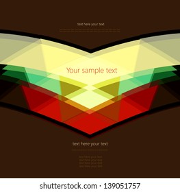 Abstract Retro Geometric Background with place for your text