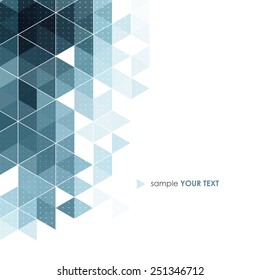 Abstract retro geometric background. Template brochure design