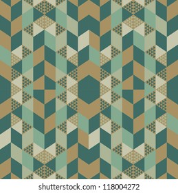Abstract Retro Geometric Background. Vector Illustration