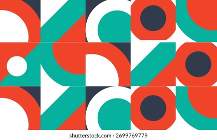 Abstract retro Geometric Covers. Abstract Shape composition. Modern