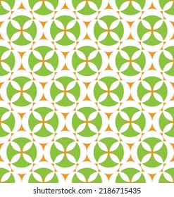 Resumen Flores Geométricas Retro Sencillo Patrón Seamless Colores de moda de moda Sencillos Ornamentos de estilo mosaico Perfecto para Allover Conceptos de impresión Tonos verdes Lime