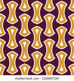 Abstract Retro Geometric Four Color Seamless Pattern Trendy Fashion Colors Minimal Basic Concept Design Dark Purple Orange Tones