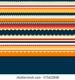 Abstract retro geometric lines vector background texture with copy space for text