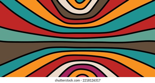 Abstract retro geometric outline design for background. Vintage design for poster, wallpaper, flyer and creative project
