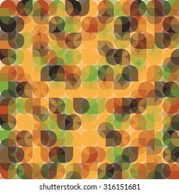 Abstract Retro Geometric Pattern Background Design