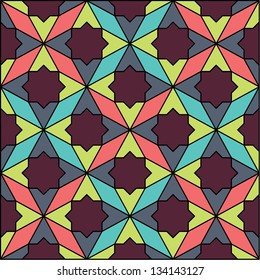 abstract retro geometric pattern for design