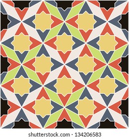 abstract retro geometric pattern for design