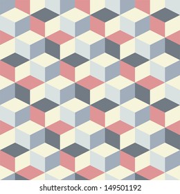 abstract retro geometric pattern for design