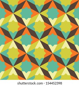 abstract retro geometric pattern for design
