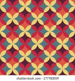 abstract retro geometric pattern for design