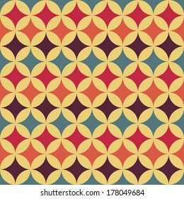 abstract retro geometric pattern for design