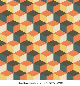 abstract retro geometric pattern for design