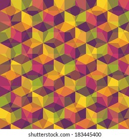 abstract retro geometric pattern for design