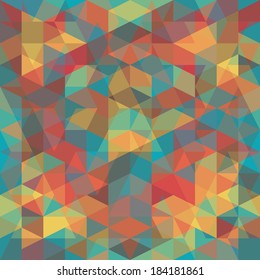abstract retro geometric pattern for design