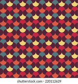 abstract retro geometric pattern for design