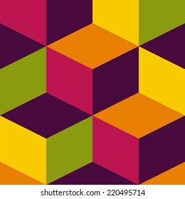 abstract retro geometric pattern for design