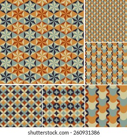 abstract retro geometric pattern for design