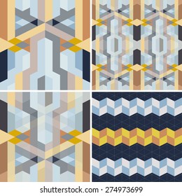 abstract retro geometric pattern for design