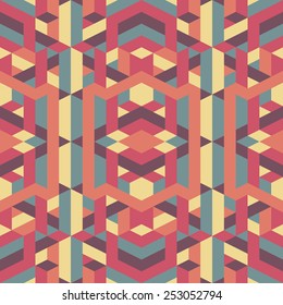 abstract retro geometric pattern illustrator eps 10