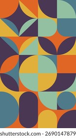 Abstrato padrão geométrico retrô plano de fundo moderno
