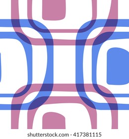 Abstract retro geometric pattern, seamless vector background. Simple vintage repeating texture. Trendy graphic with retro elements. 