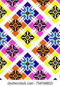 Abstract Retro Geometric pattern.eps10