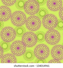 Abstract Retro Geometric seamless pattern . Vector Illustration