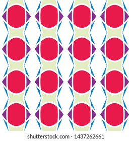 Abstract Retro Geometric seamless pattern with triangles. Stained-glass