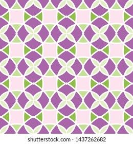 Abstract Retro Geometric seamless pattern with triangles. Stained-glass
