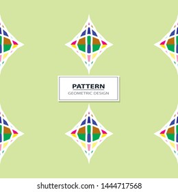 Abstract Retro Geometric seamless pattern with triangles. 