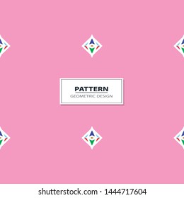 Abstract Retro Geometric seamless pattern with triangles. 
