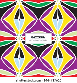 Abstract Retro Geometric seamless pattern with triangles. 