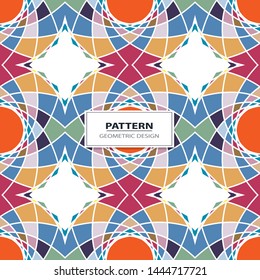 Abstract Retro Geometric seamless pattern with triangles. 