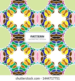 Abstract Retro Geometric seamless pattern with triangles. 