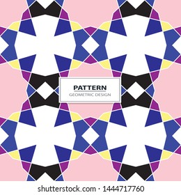 Abstract Retro Geometric seamless pattern with triangles. 