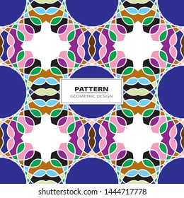 Abstract Retro Geometric seamless pattern with triangles. 