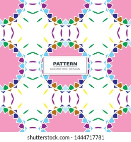 Abstract Retro Geometric seamless pattern with triangles. 